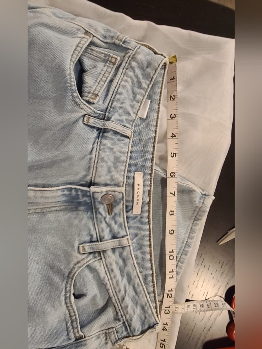 Pac Sun Mom Jeans Classic High-Rise Women's Straight Leg Cropped Jeans, 28 - Picture 8 of 11